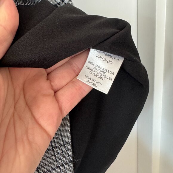 Lovers + Friends Gray Plaid Julie Faux Wrap Checkered Mini Skirt - Picture 6 of 6